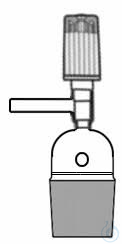 Sfiato per colonna Rodaviss NS14/23 rubinetto a spillo foro 0-4mm. Completa di ghiera, clip e...